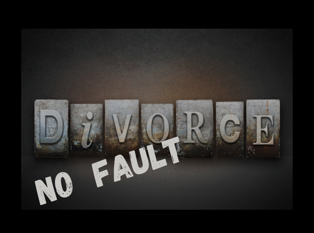No fault divorce graphic
