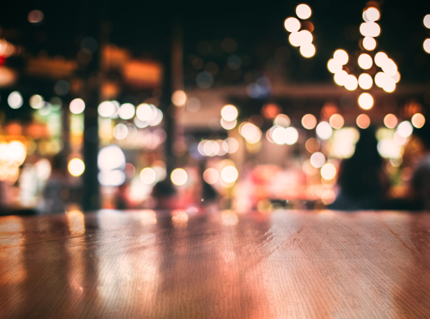blurred lights at night