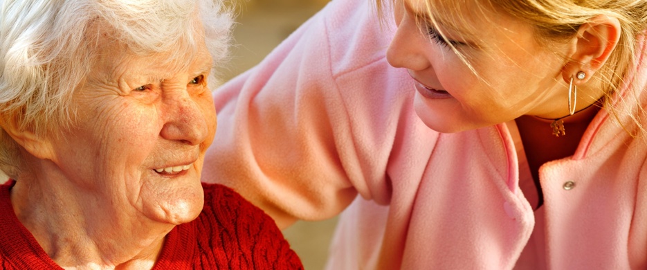 carer with elderly lady