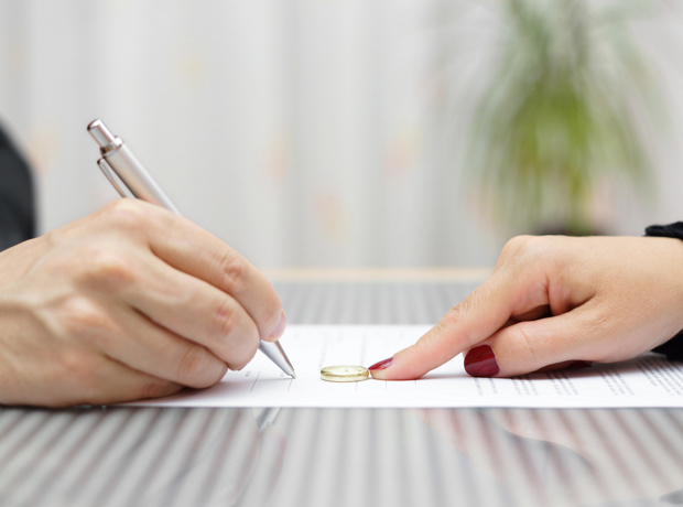 person signing document