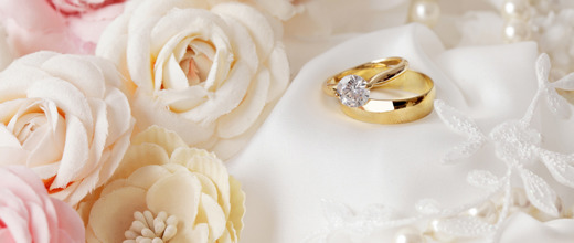wedding and engagement rings