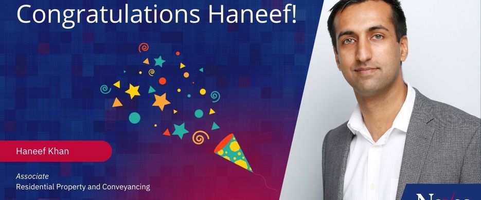 Haneef Khan Congratulations