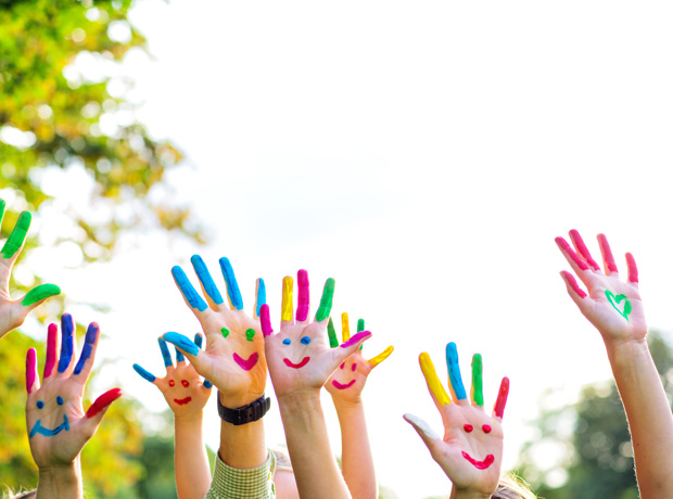 painted hands