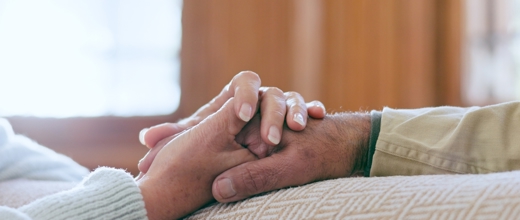 Holding a person's hand
