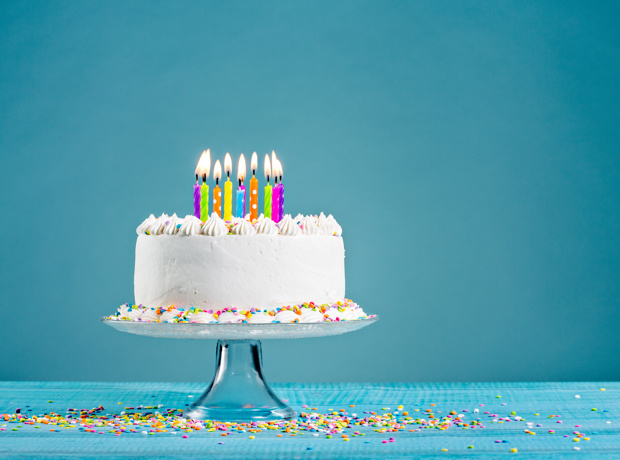 cake with candles