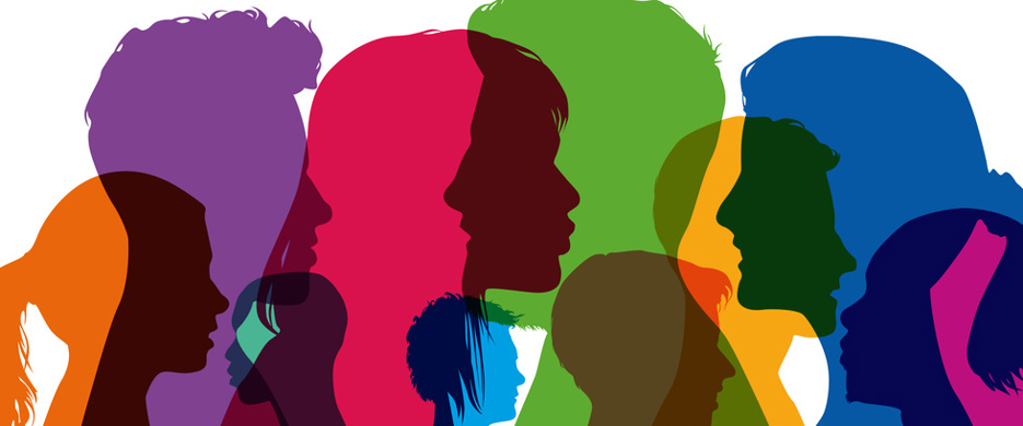 Young People Coloured Graphic