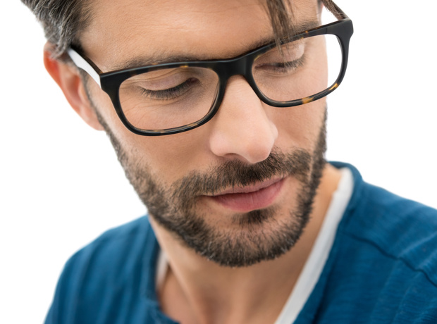 Man looking pensive