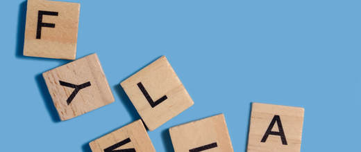Family scrabble letters jumbled up